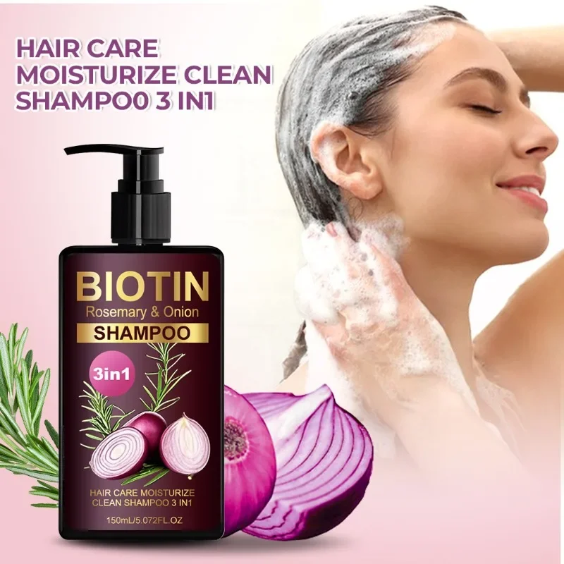Hair Care Natural Ingredients - 150ml BIOTIN Biberiye ve Soğan Şampuanı