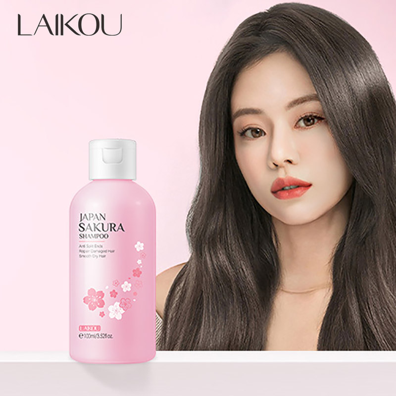 Hair Care Korean Products - LAIKOU Japonya Sakura Şampuan Onarım Hasarlı